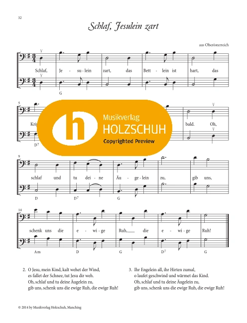 Schlaf, Jesulein zart